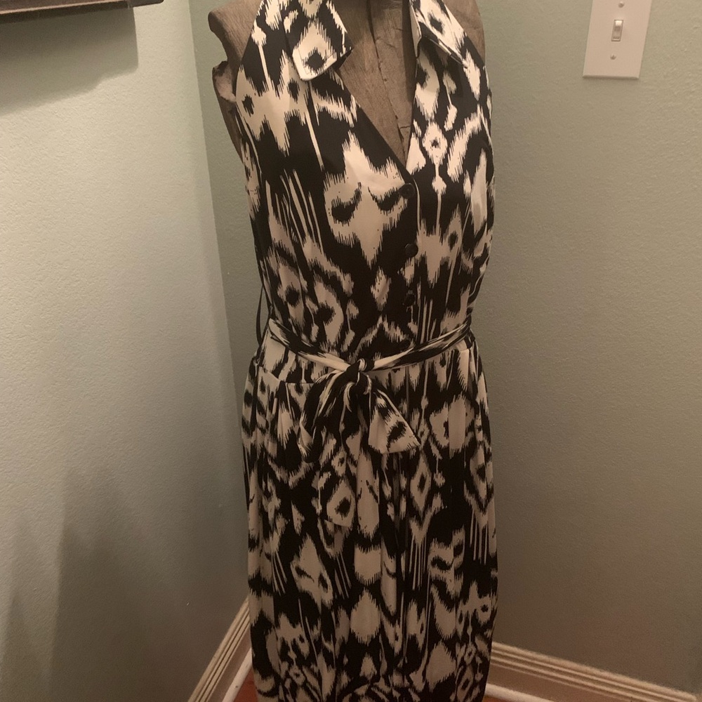 Halter top tribal print dress